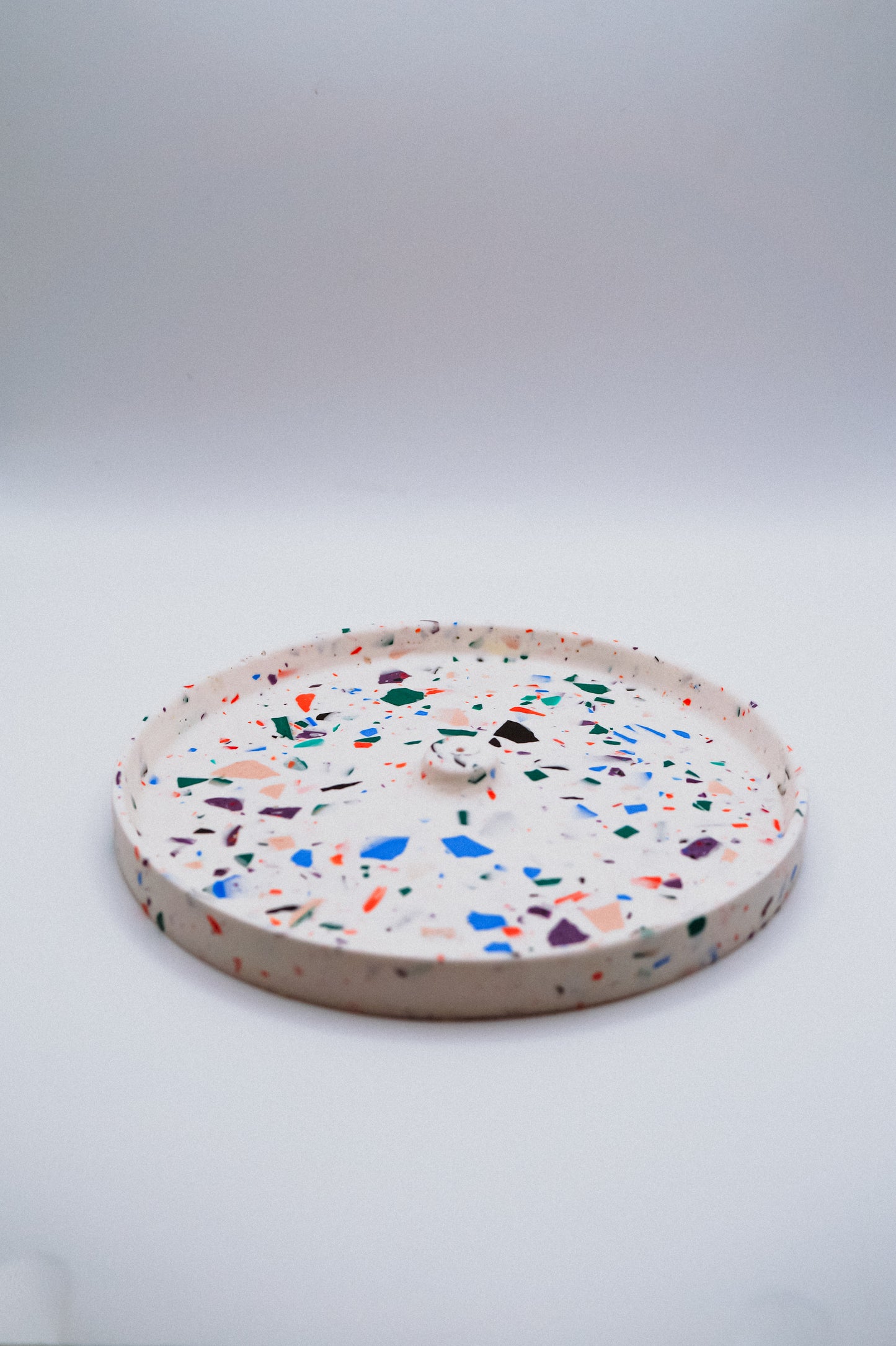 Round Terrazzo Incense Holder
