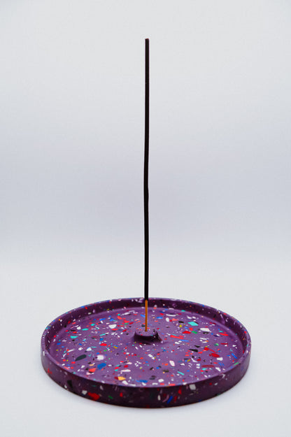 Round Terrazzo Incense Holder