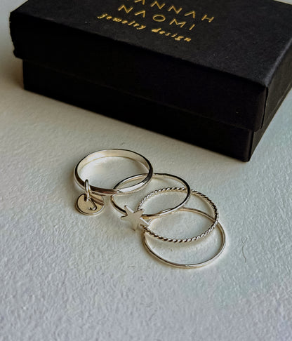The Julia Set of 4 Stacking Rings