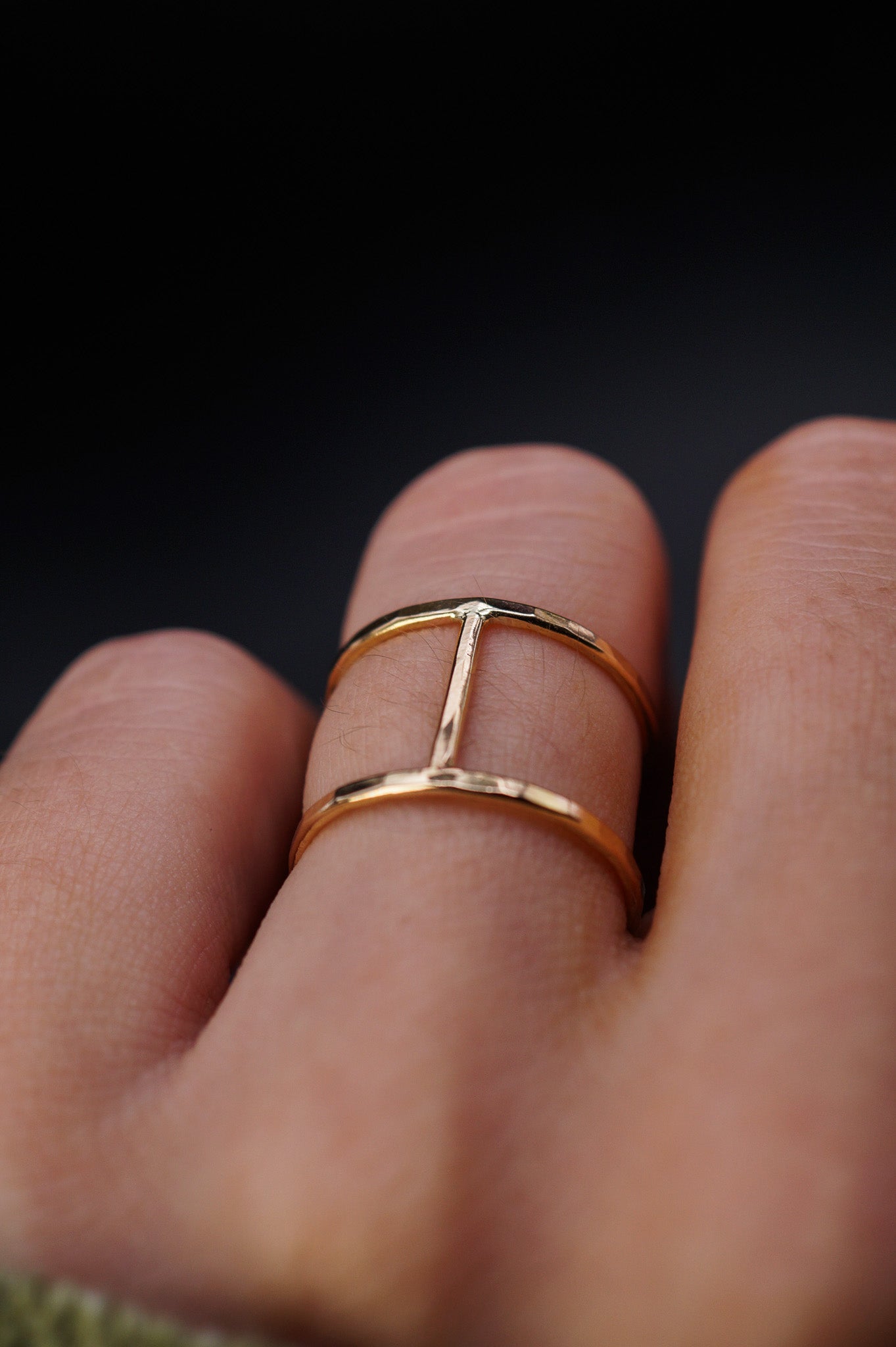 Large Cage Ring, 14K Gold Fill