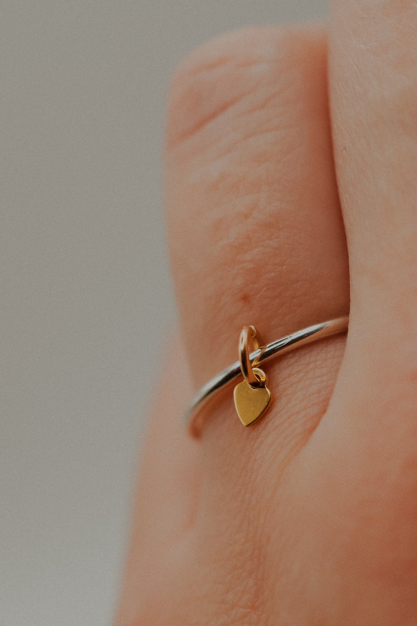 Bestie Charm Ring Set of 2, Mixed Metals