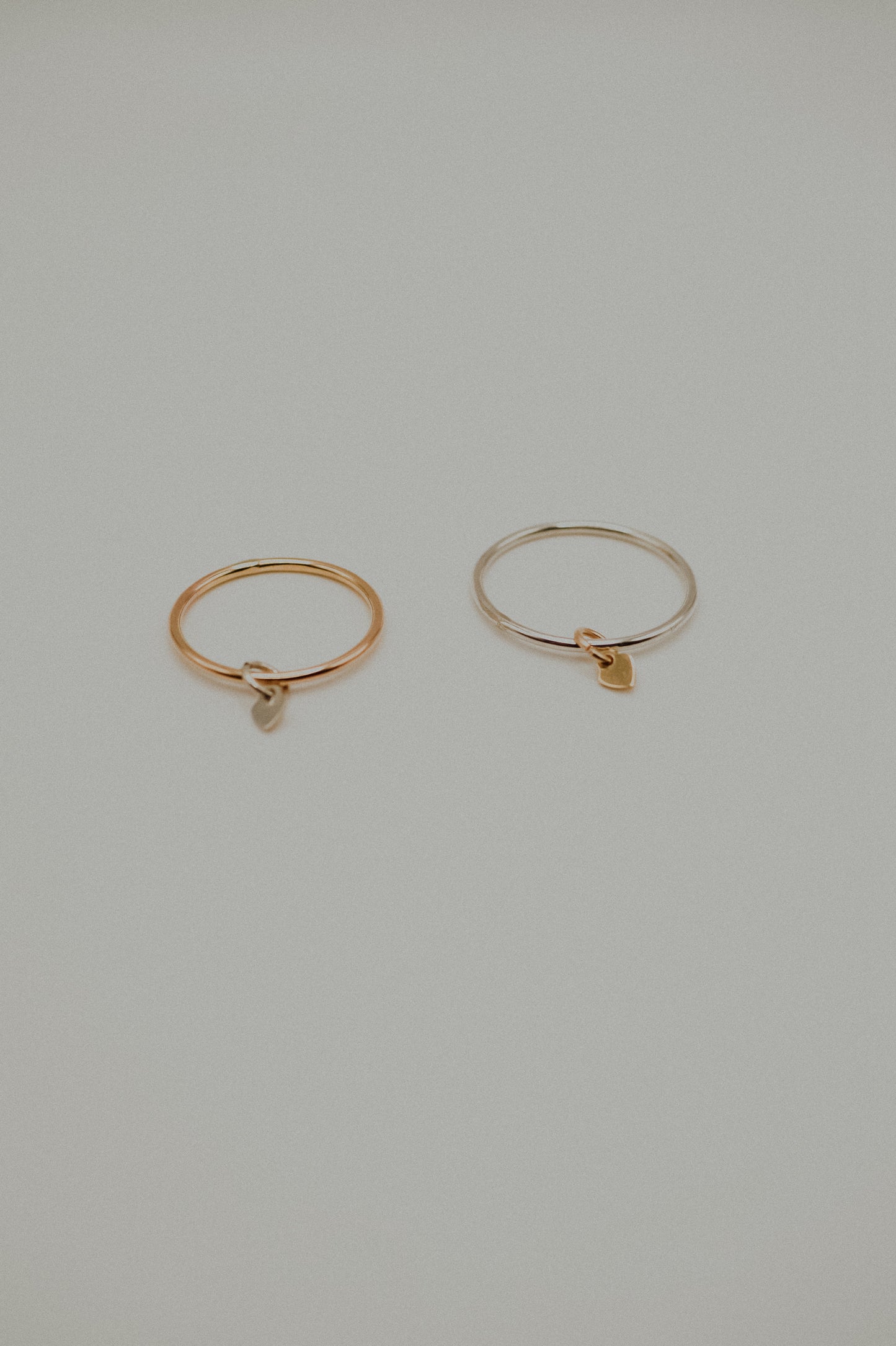 Bestie Charm Ring Set of 2, Mixed Metals