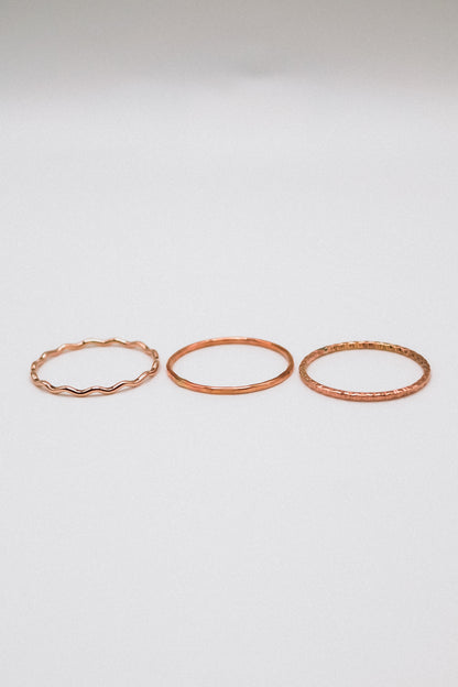 The Madison Set of 3 Stacking Rings