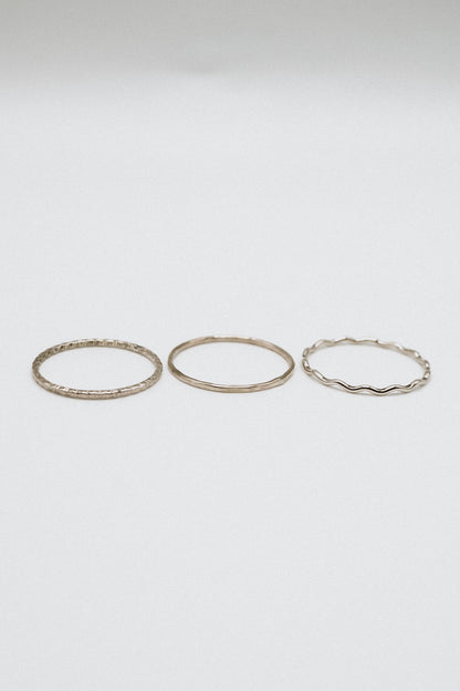 The Madison Set of 3 Stacking Rings