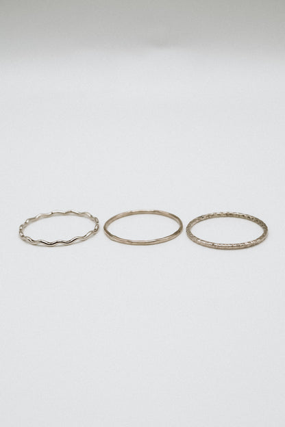 The Madison Set of 3 Stacking Rings