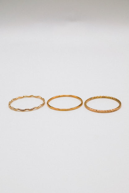 The Madison Set of 3 Stacking Rings