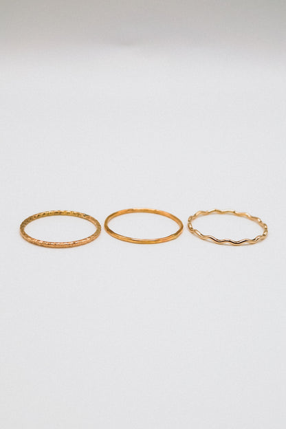 The Madison Set of 3 Stacking Rings
