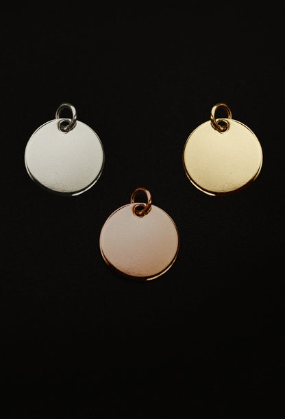 Smooth Medallion Charm