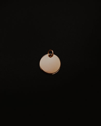 Smooth Medallion Charm
