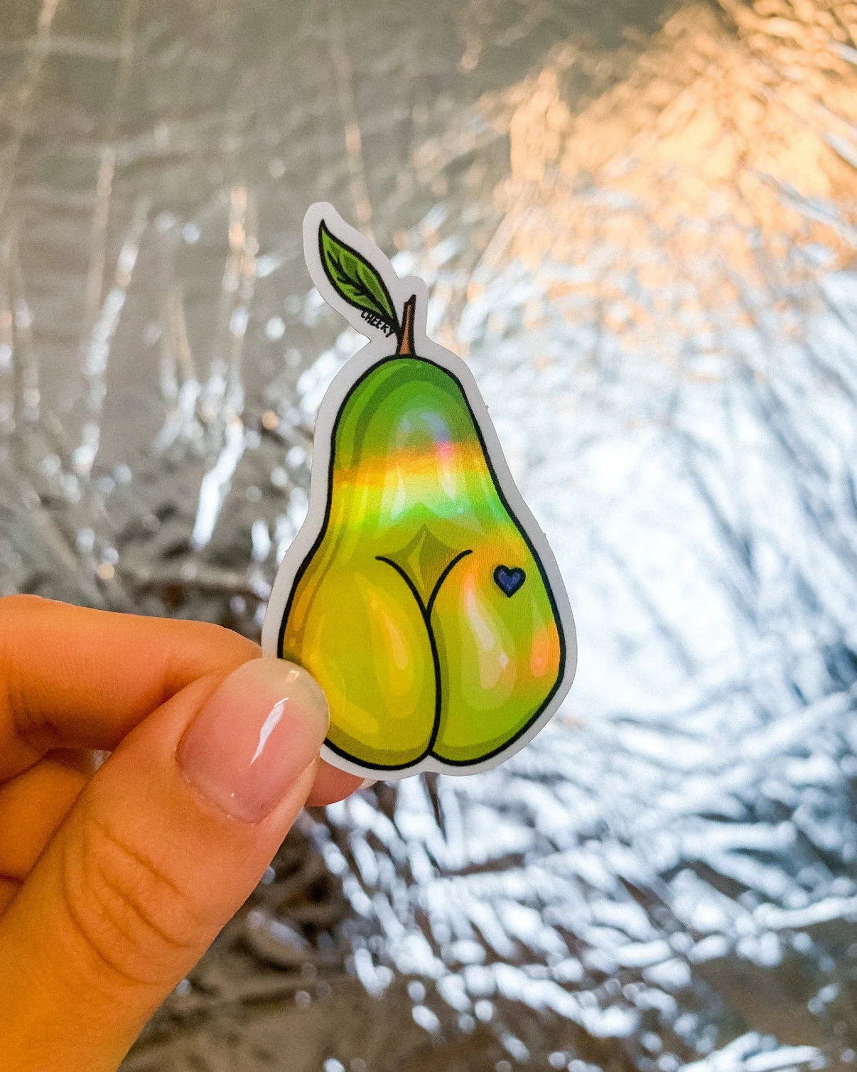 Pear Vinyl Sticker