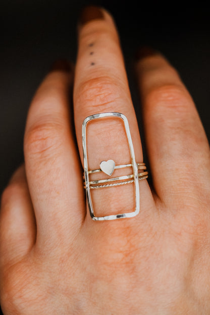 Portal Ring, Sterling Silver