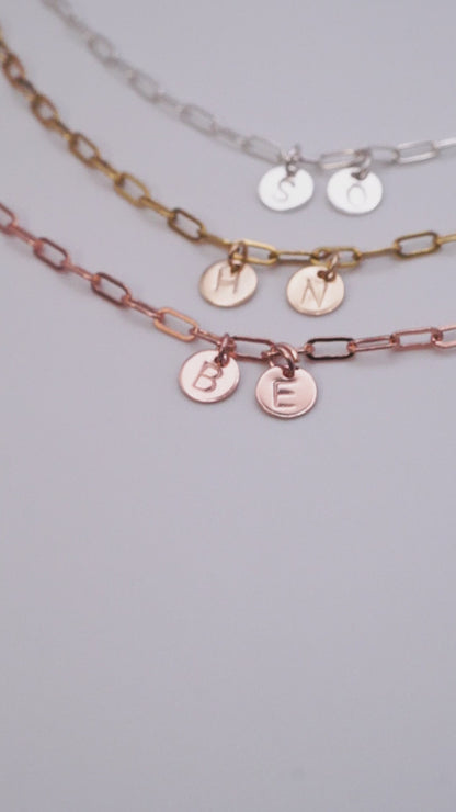 Charm Bracelet With Letters