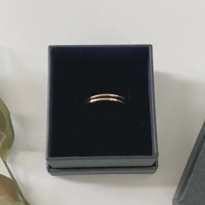 Medium Thick Ring, 14K Rose Gold Fill