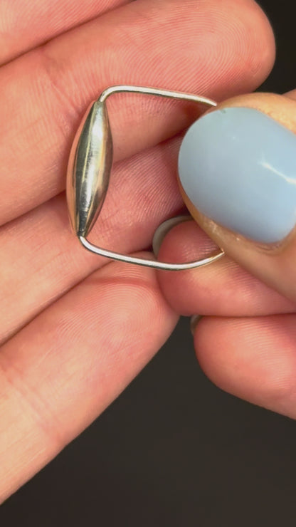 Baguette Spinner Ring, Sterling Silver