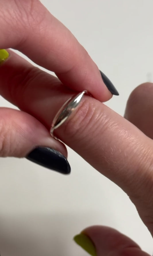 Baguette Spinner Ring Set of 2, Sterling Silver