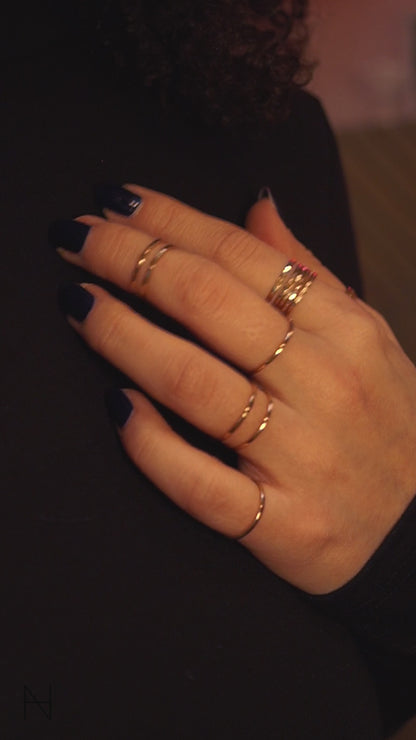 Thick Ring, Solid 14K Gold