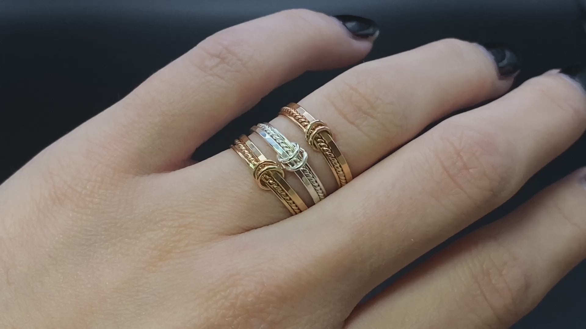 Duo Link Ring, 14K Rose Gold Fill – Hannah Naomi Jewelry