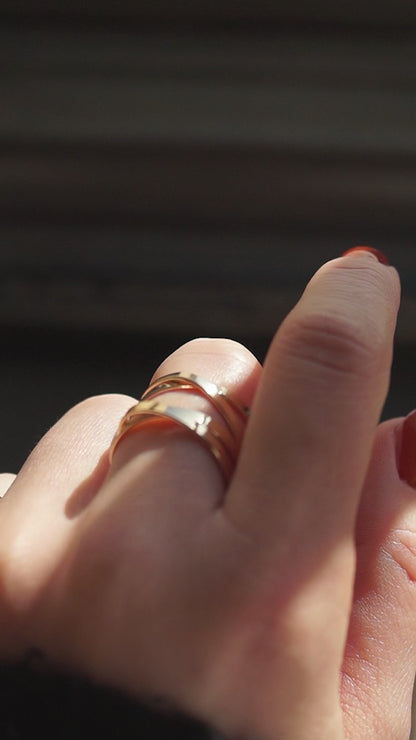 Ribbon Wraparound Ring, 14K Gold Fill