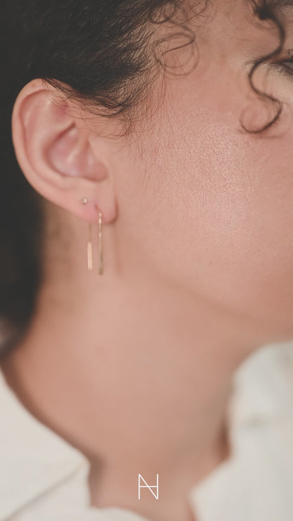 Small Arch Earrings, Gold Fill, Rose Gold, or Sterling Silver