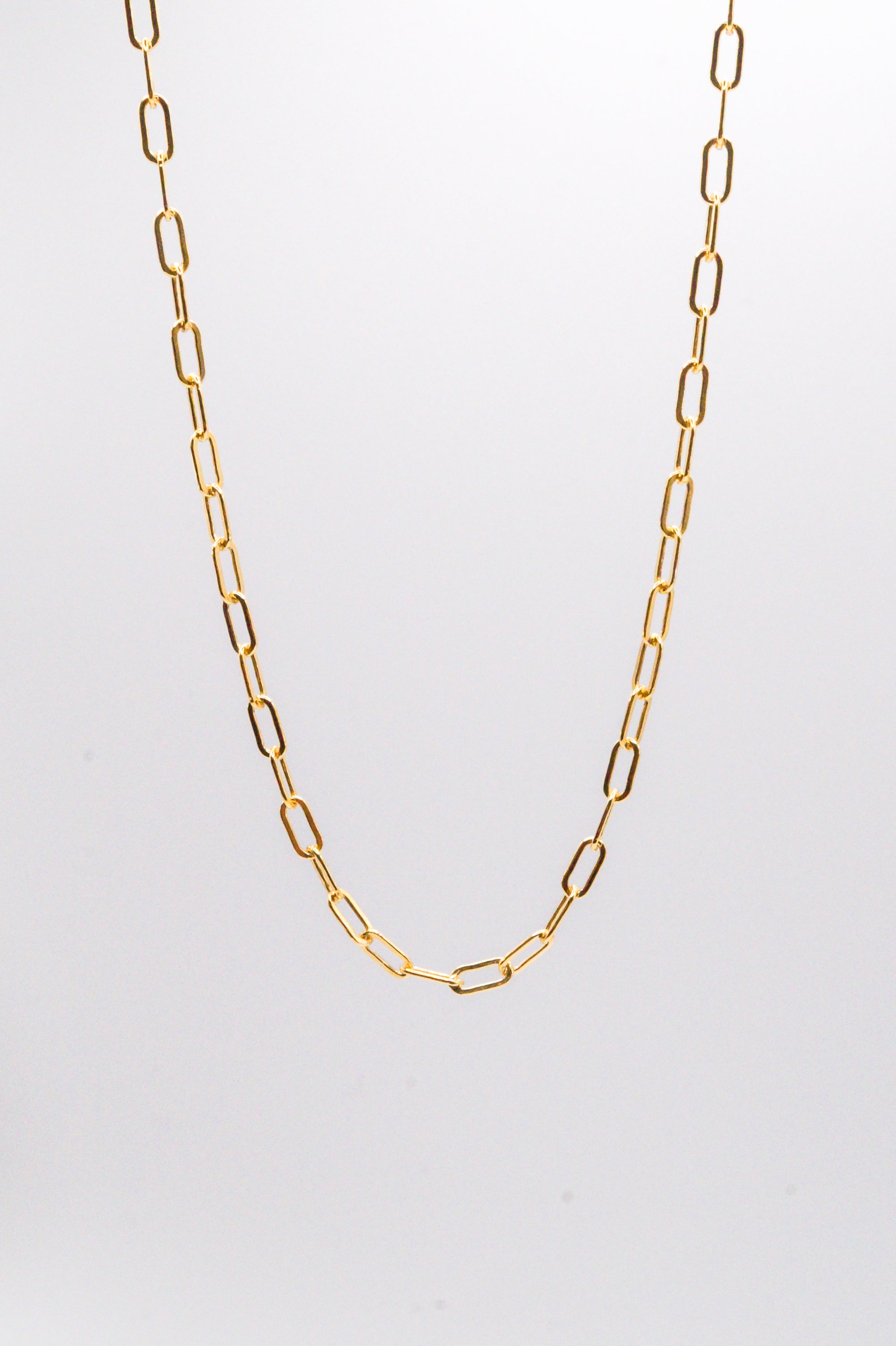 925 Oxidized and lasered Double Clip Chain Necklace — WE ARE ALL SMITH
