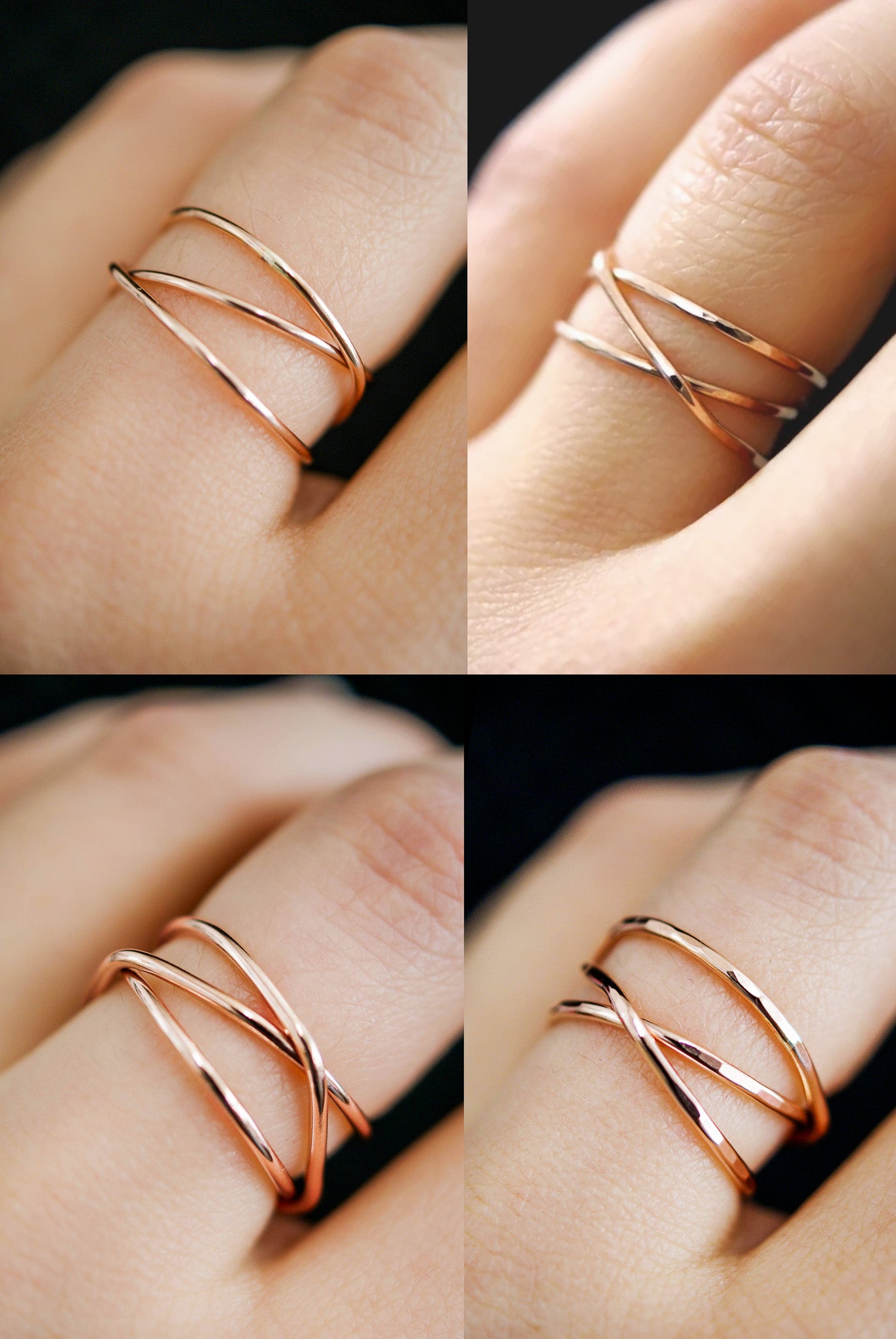 Rose wrap around ring sale