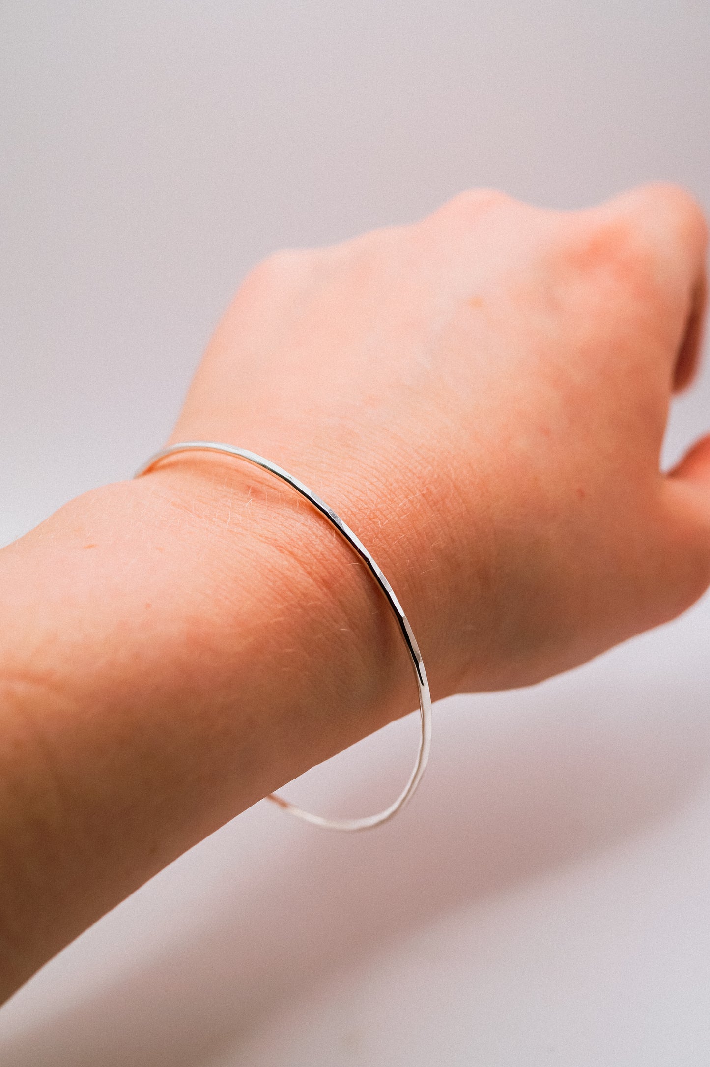Rounded Bangle Bracelet, Gold Fill, Rose Gold Fill or Sterling Silver