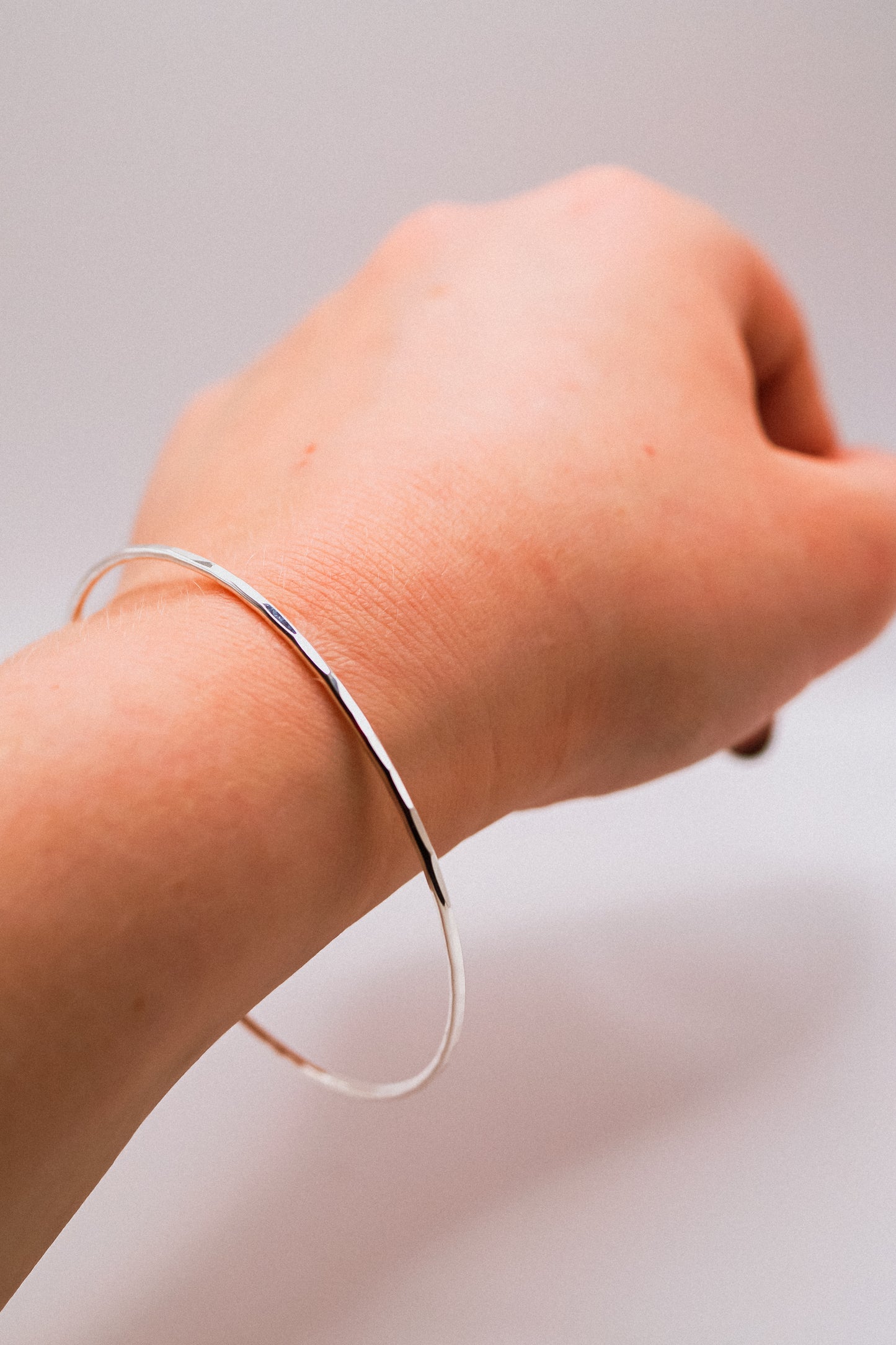 Rounded Bangle Bracelet, Gold Fill, Rose Gold Fill or Sterling Silver