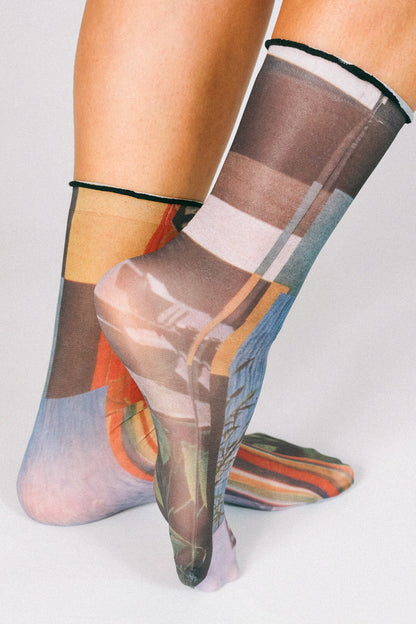 Paper Sheer Ankle Socks by Rosie Barker