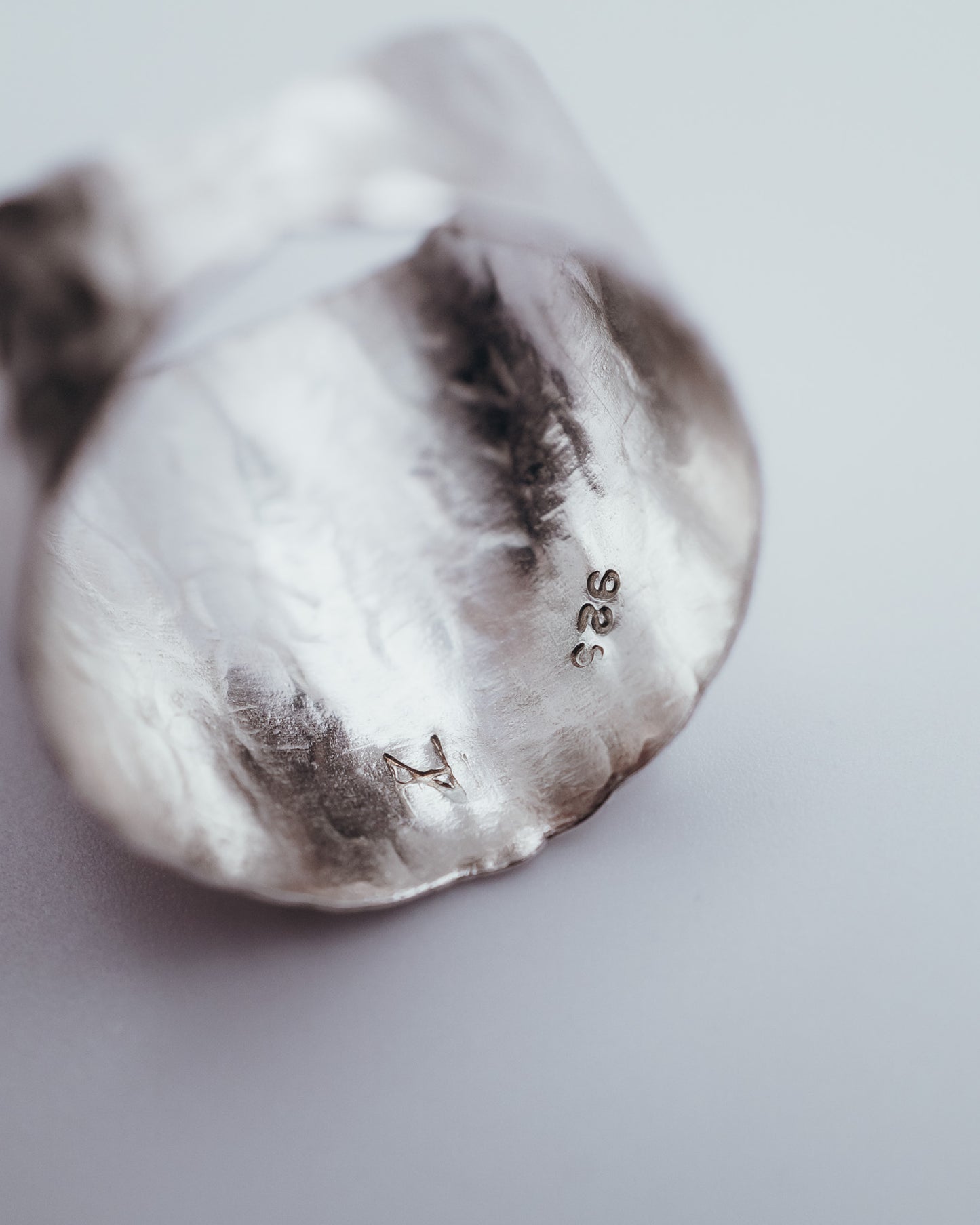 Small Shield Ring, Sterling Silver