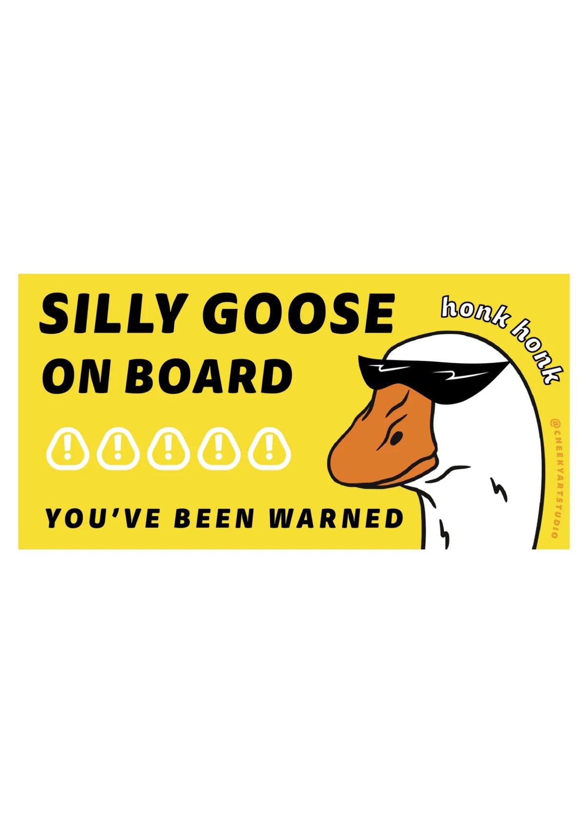 Silly Goose Bumper Sticker