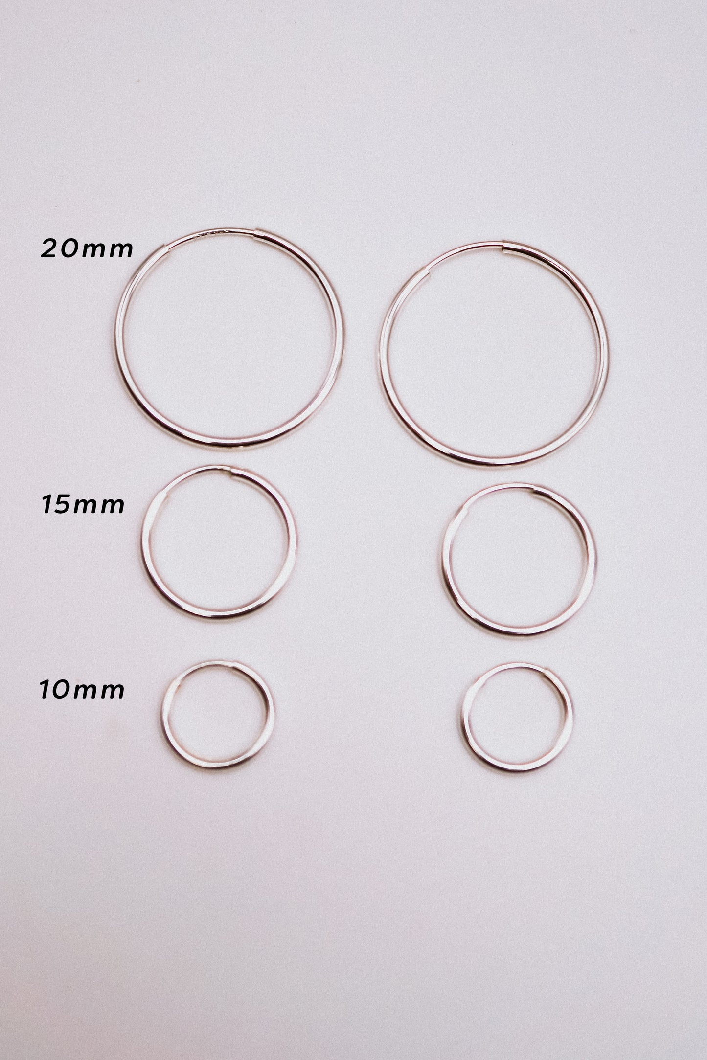 Endless Hoop Earring in Sterling Silver
