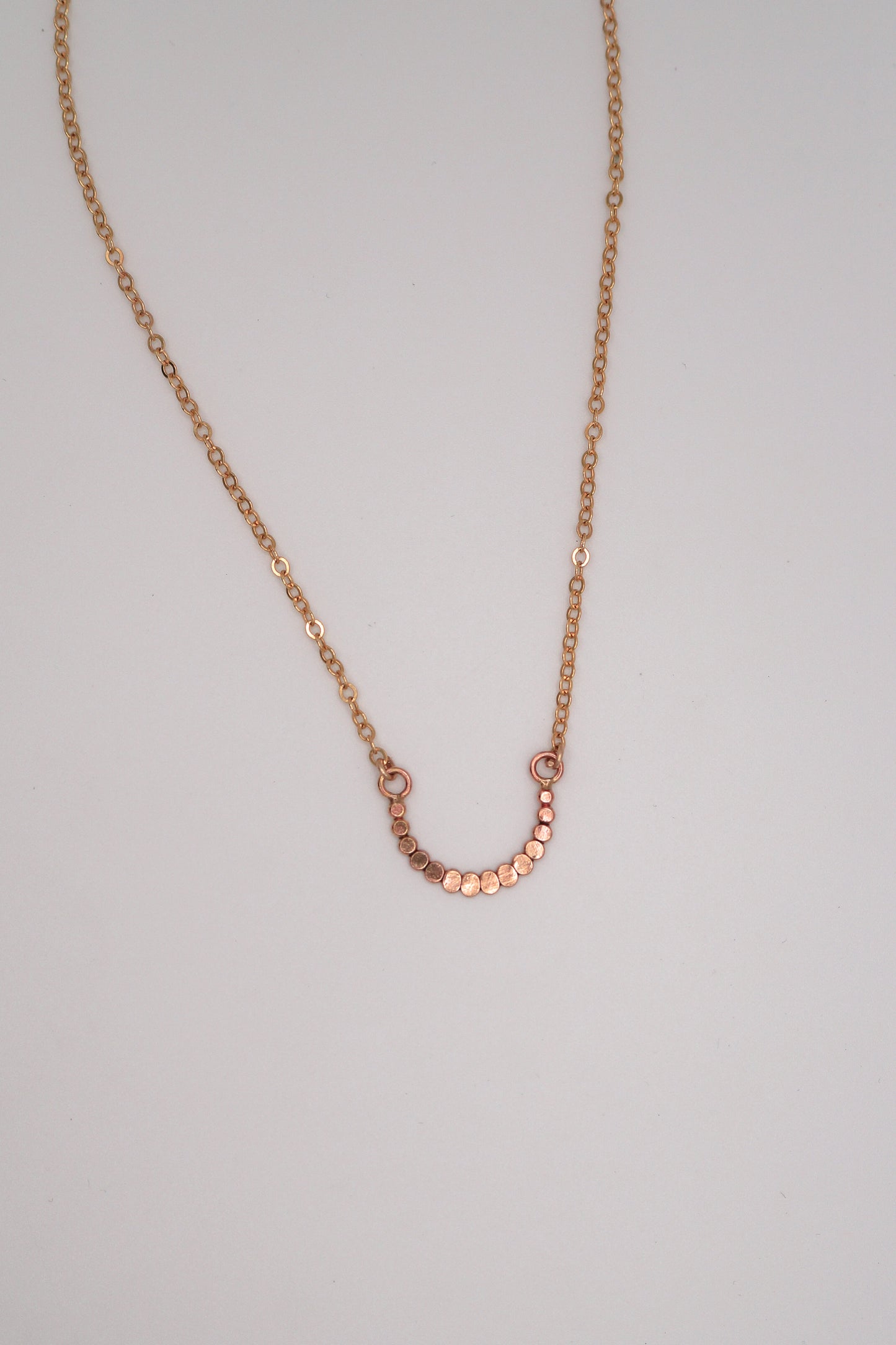 Small Bead Necklace, Gold Fill, Rose Gold Fill, or Sterling Silver