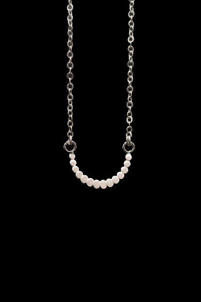 Small Bead Necklace, Gold Fill, Rose Gold Fill, or Sterling Silver