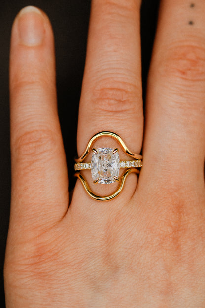 Arc Ring, Solid 14K Gold
