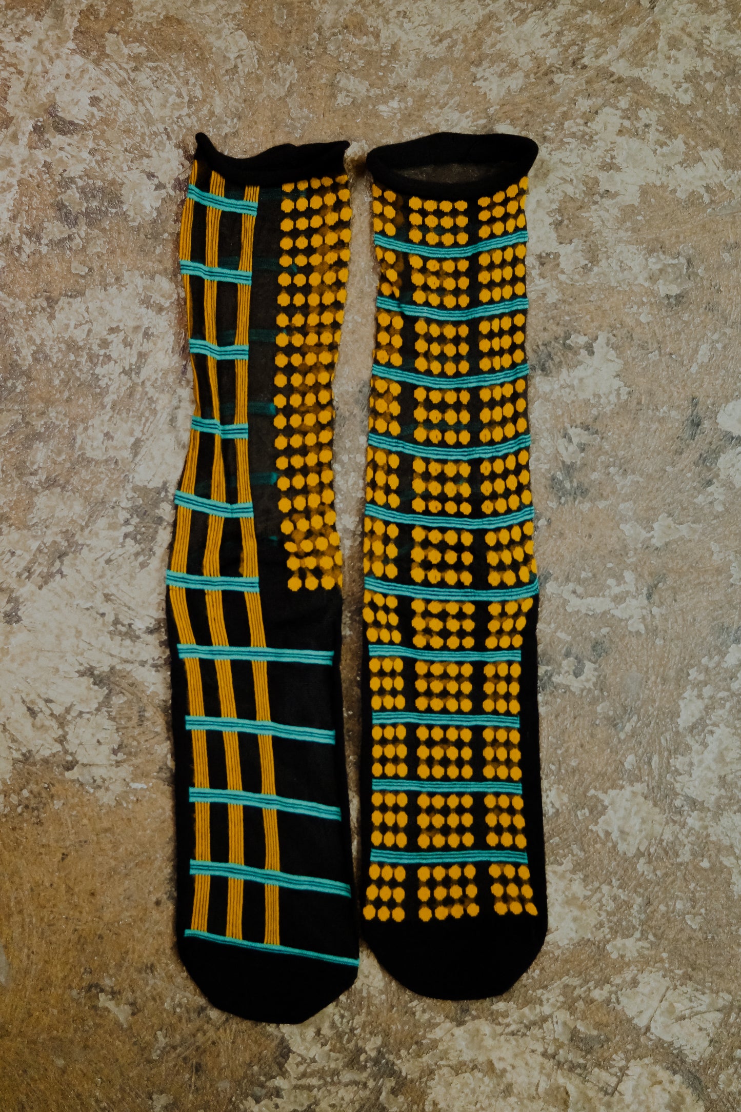 Sheer Dots & Stripes Ankle Socks