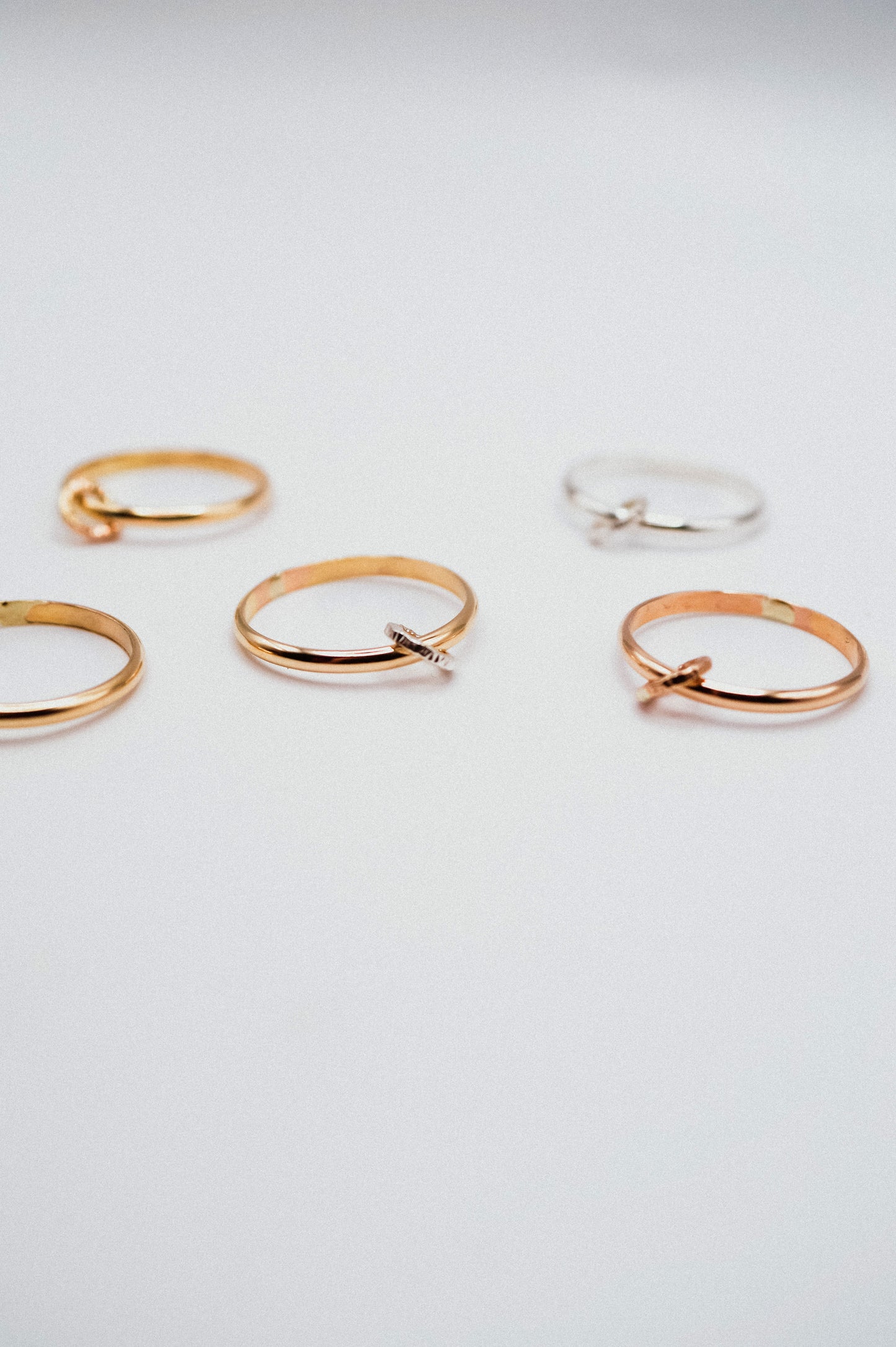 Solitaire Sparkle Link Ring, Sterling Silver