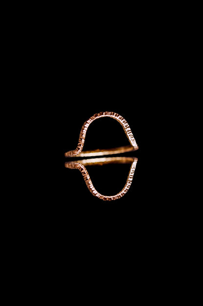 Sparkle Arc Set of 2 Stacking Rings in Gold, Rose Gold or Silver