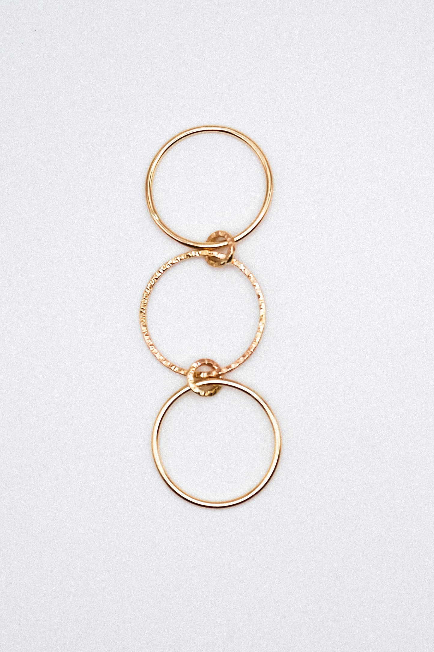 Sparkle Ladder Link Ring, 14K Gold Fill