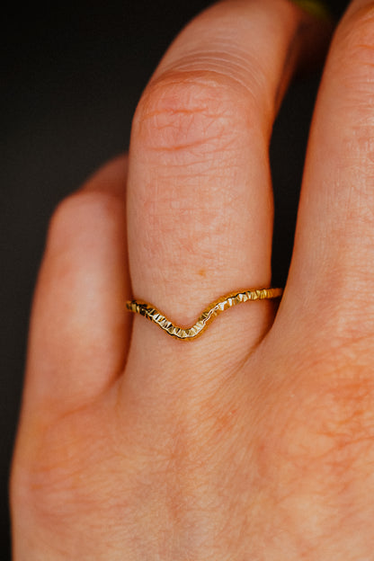 Sparkle Teardrop Ring, 14K Gold Fill