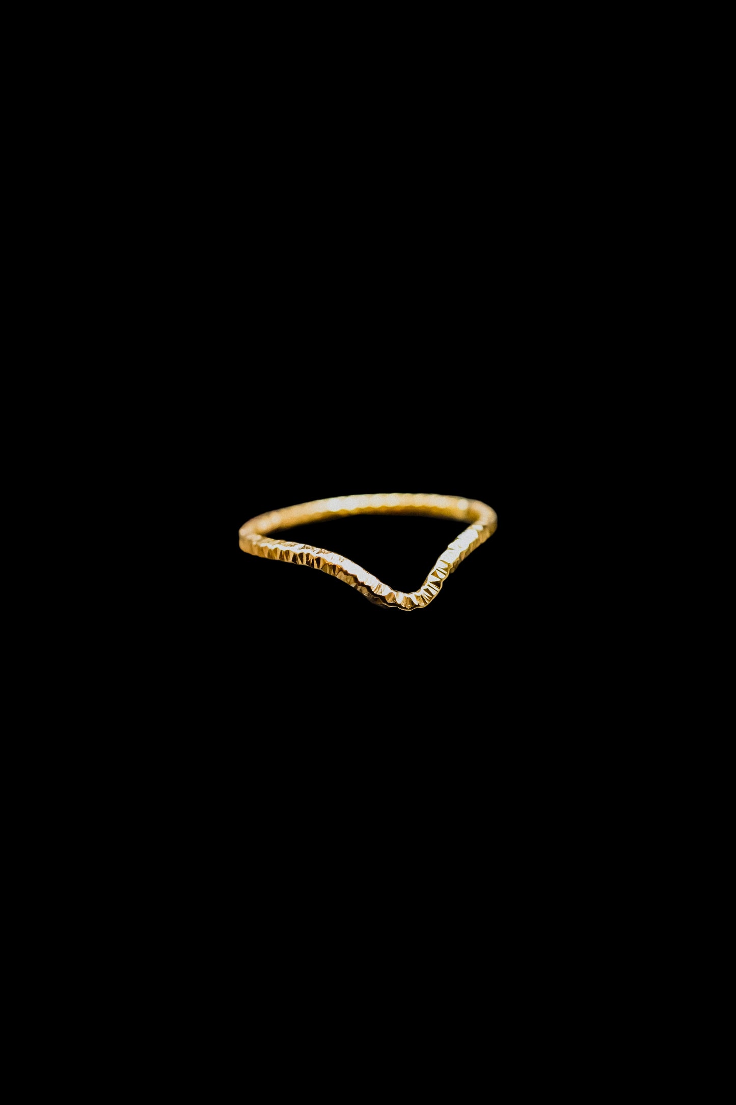 Sparkle Teardrop Ring, 14K Gold Fill