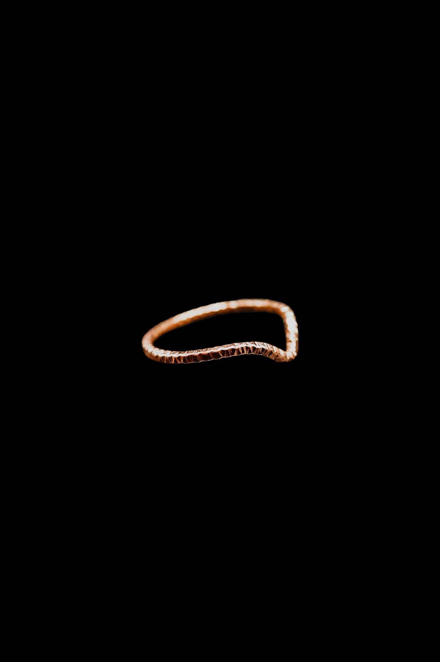 Sparkle Teardrop Ring, 14K Rose Gold Fill