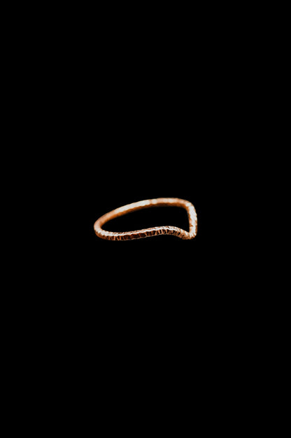 Sparkle Teardrop Ring, 14K Rose Gold Fill