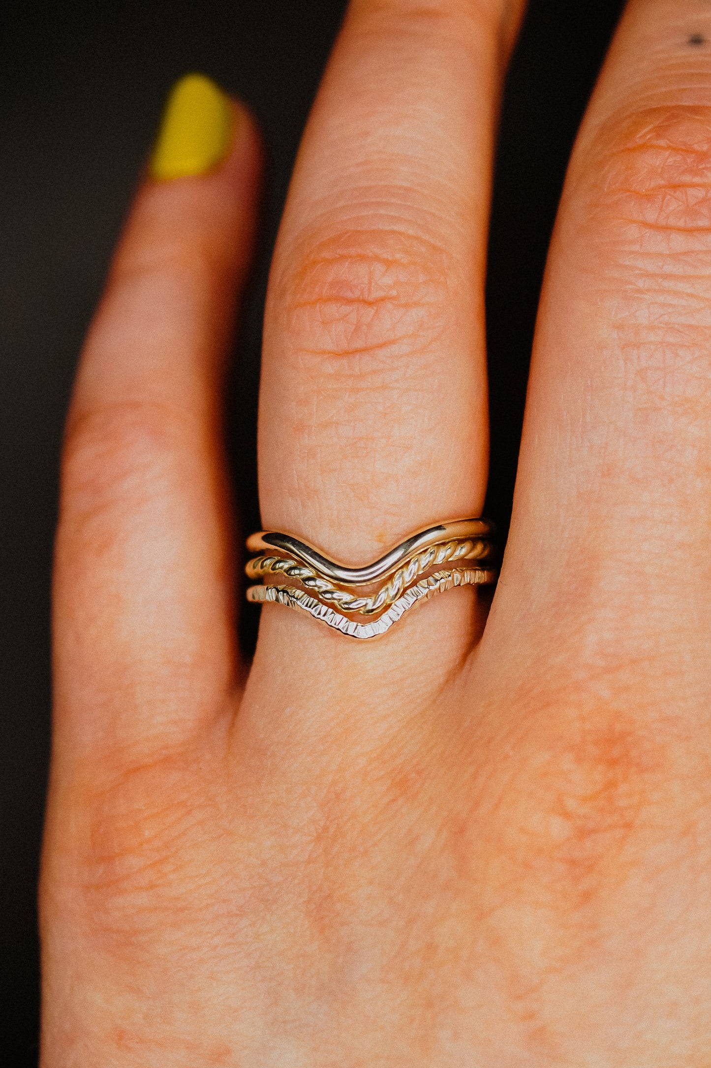 Sparkle Teardrop Ring, Sterling Silver
