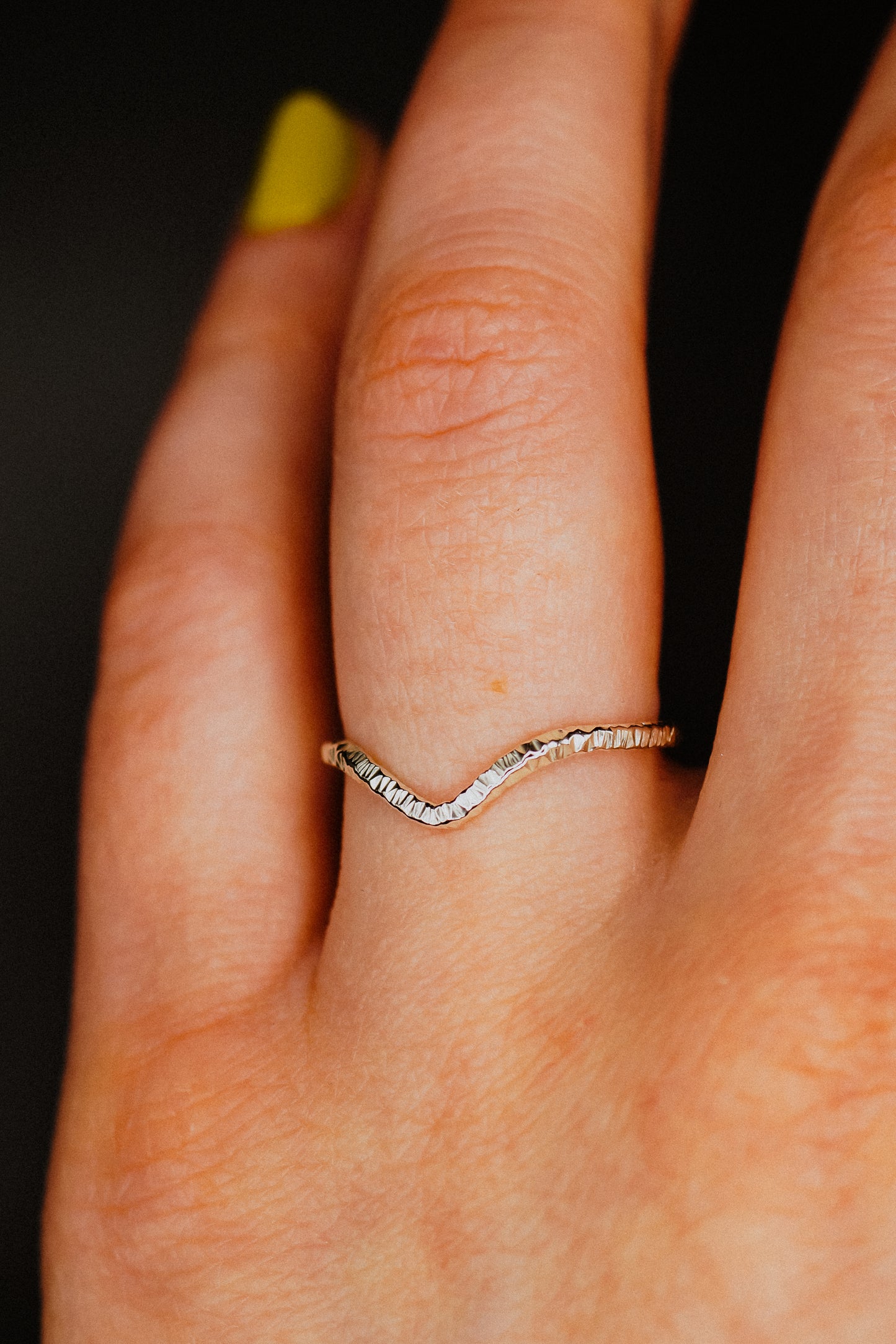 Sparkle Teardrop Ring, Sterling Silver