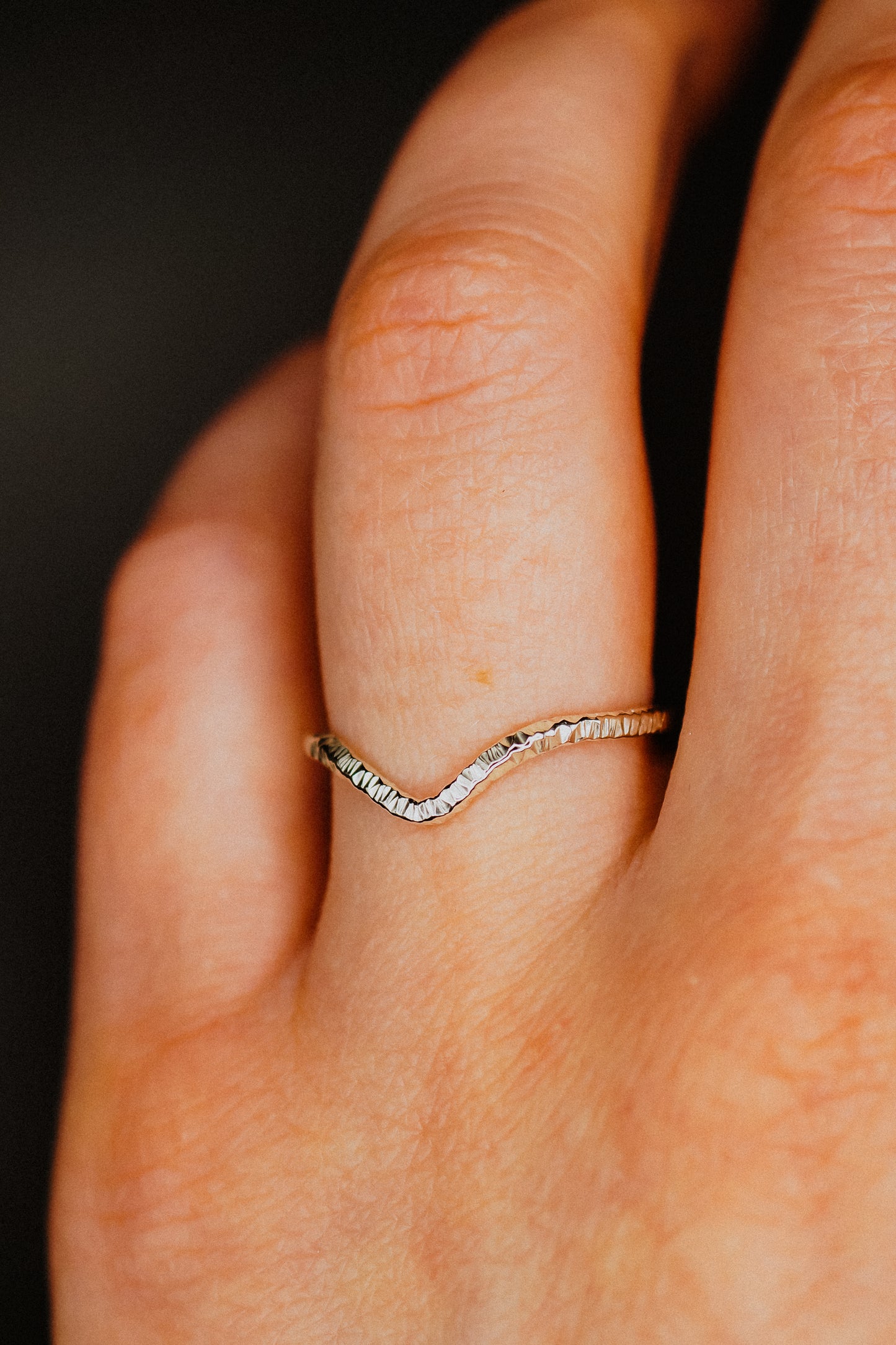 Sparkle Teardrop Ring, Sterling Silver