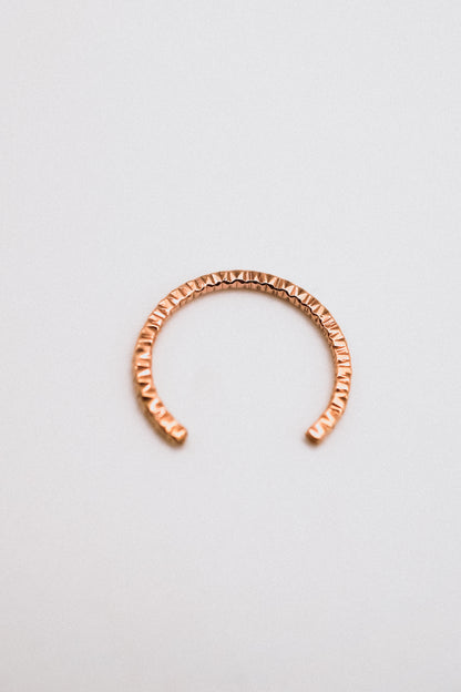 Sparkle Open Toe Ring, 14K Rose Gold Fill
