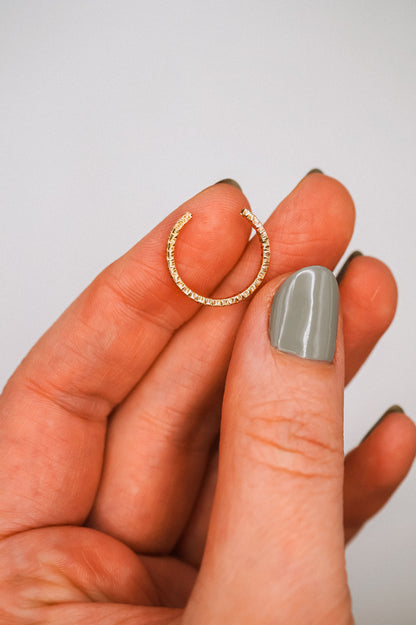 Sparkle Open Toe Ring, 14K Gold Fill