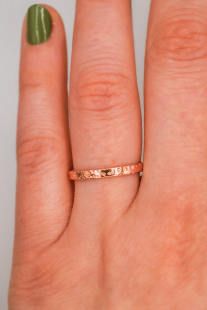 Speckled Band, 14K Rose Gold Fill