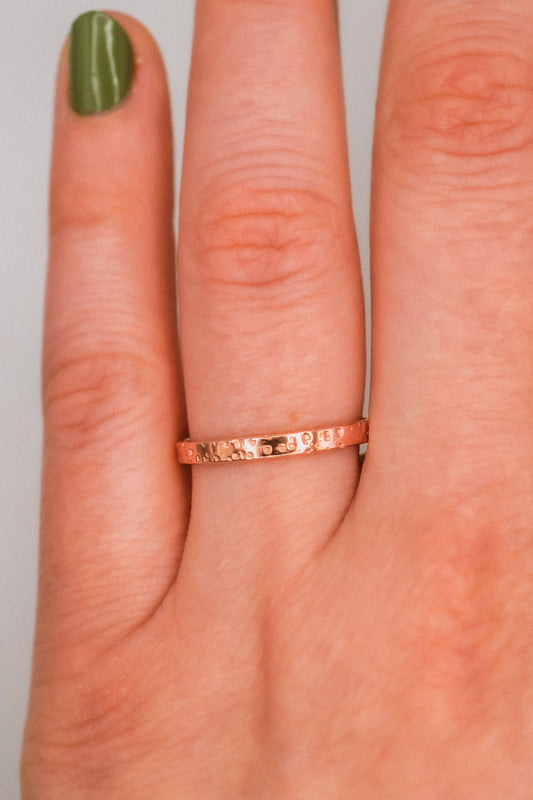 Speckled Band, 14K Rose Gold Fill