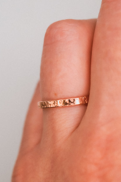 Speckled Band, 14K Rose Gold Fill